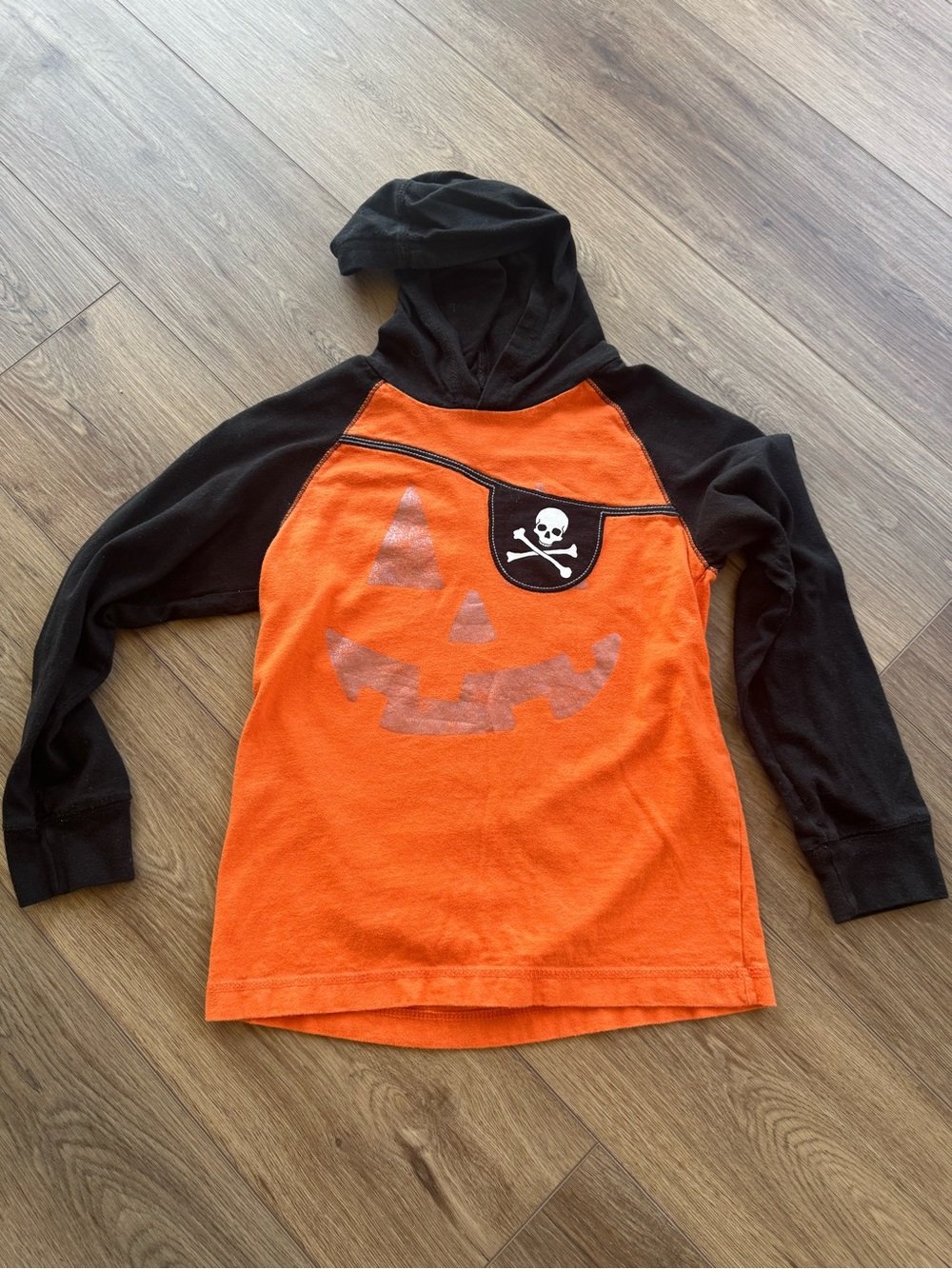 Boys Gymboree Halloween Pumpkin Pirate long-sleeved shirt - size 7